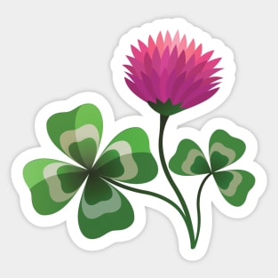 Lucky Shamrock for St. Patricks Day Sticker